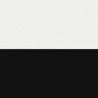 white and black finish swatch